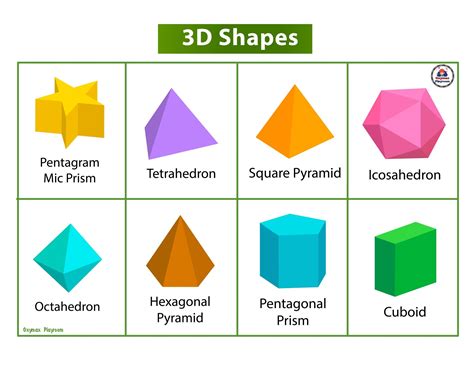 3d Shapes Printables